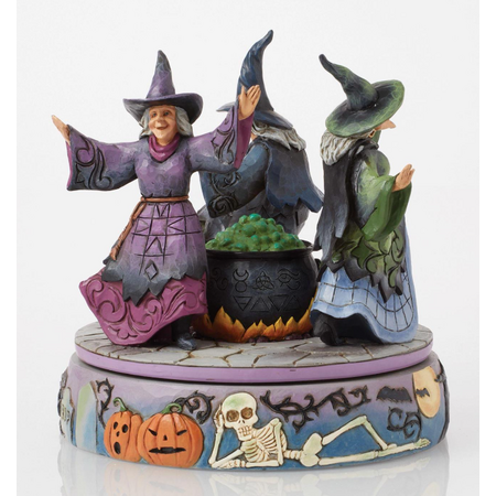 Jim Shore Jim Shore Witches Rotating Cauldron Figurine