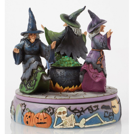 Jim Shore Jim Shore Witches Rotating Cauldron Figurine