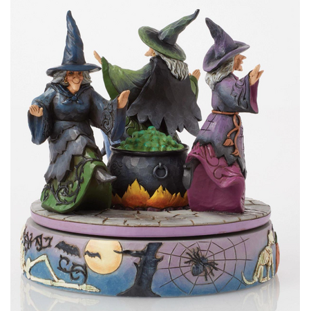 Jim Shore Jim Shore Witches Rotating Cauldron Figurine