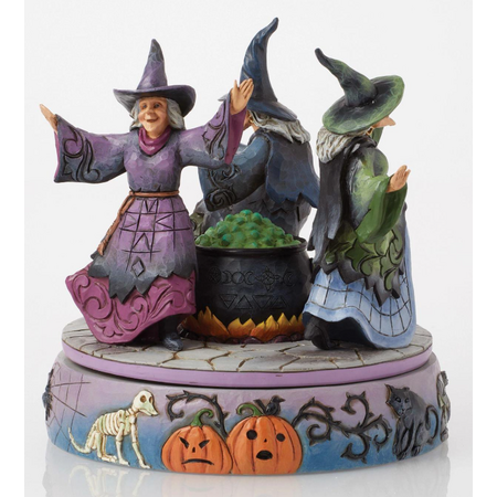 Jim Shore Jim Shore Witches Rotating Cauldron Figurine