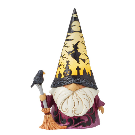 Jim Shore Jim Shore Wizard with LED Scene Hat Figurine