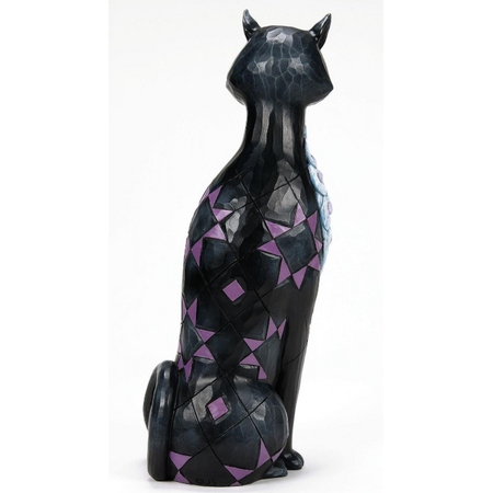 Jim Shore Jim Shore Vintage Cat with LED Glow Eyes Figurine