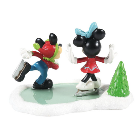 Department 56 Disney Village Mickey & Minnie Go Skating Accessory