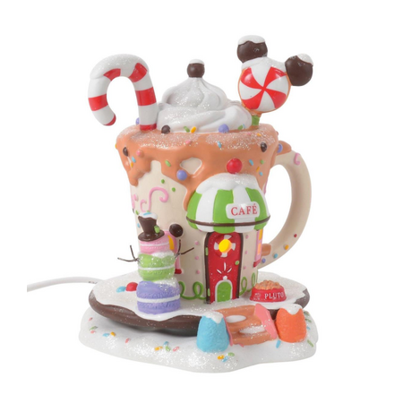 Department 56 Disney Village Mickey's Peppermint Cafe Lit House