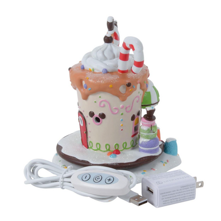 Department 56 Disney Village Mickey's Peppermint Cafe Lit House