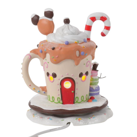 Department 56 Disney Village Mickey's Peppermint Cafe Lit House