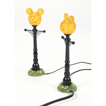Department 56 Disney Village Mickey's Pumpkintown Street Lights Accessory