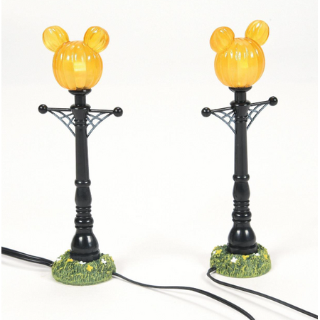 Department 56 Disney Village Mickey's Pumpkintown Street Lights Accessory