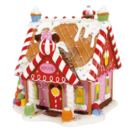 Department 56 Disney Village Minnie's Peppermint Villa Lit Building