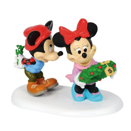 Department 56 Disney Village Mickey's Mistletoe Surprise Accessory