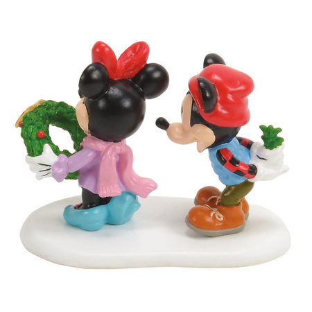 Department 56 Disney Village Mickey's Mistletoe Surprise Accessory