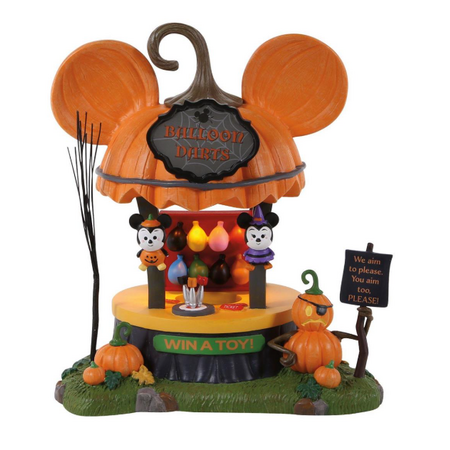 Department 56 Disney Village Balloon Darts Game Lit Building
