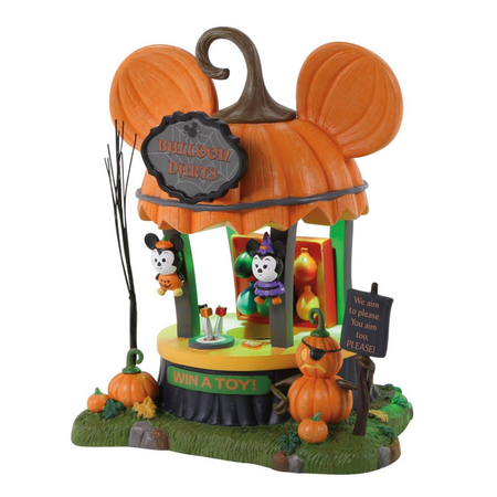 Department 56 Disney Village Balloon Darts Game Lit Building