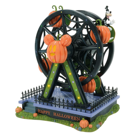 Department 56 Disney Village Pumpkintown Ferris Wheel Animated Lit Accessory