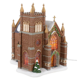 Department 56 Dickens' Village 50th Church of Fraternal Charity Lit Building