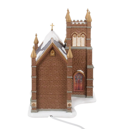 Department 56 Dickens' Village 50th Church of Fraternal Charity Lit Building