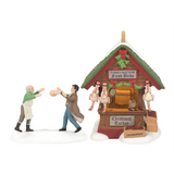 Department 56 Dickens' Village Dressed Turkey Auction Lit Building and Accessory