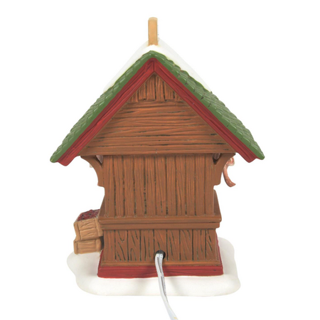 Department 56 Dickens' Village Dressed Turkey Auction Lit Building and Accessory