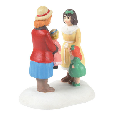 Department 56 Dickens' Village Girls with Their Dolls Accessory
