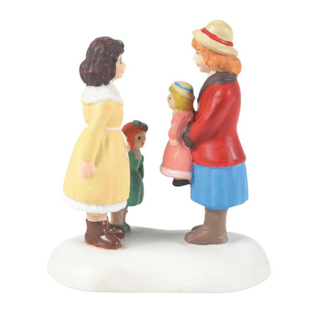 Department 56 Dickens' Village Girls with Their Dolls Accessory