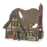 Department 56 Dickens' Village The Master Thatcher's Cottage Lit Building
