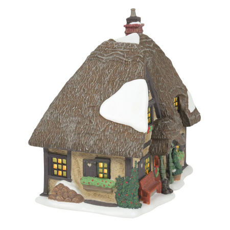 Department 56 Dickens' Village The Master Thatcher's Cottage Lit Building