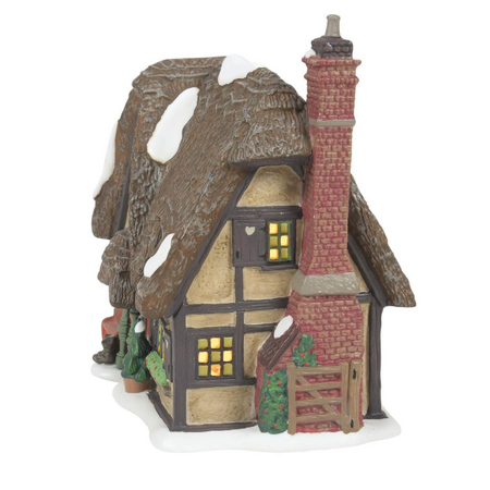Department 56 Dickens' Village The Master Thatcher's Cottage Lit Building