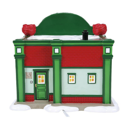Snow Village Warm & Cozy Yarn Shop Lit Building