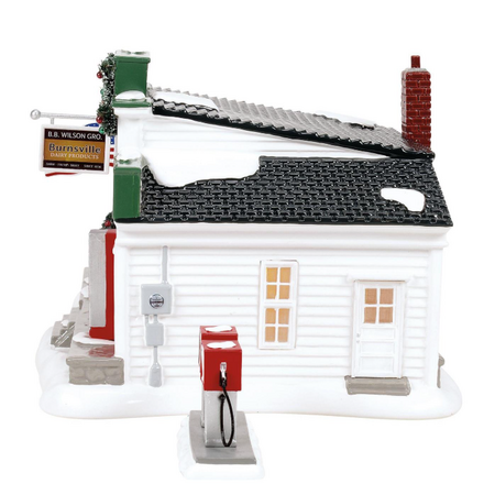 Department 56 Snow Village Billy Brooks Wilson Grocery Lit Building