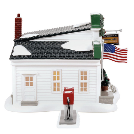 Department 56 Snow Village Billy Brooks Wilson Grocery Lit Building