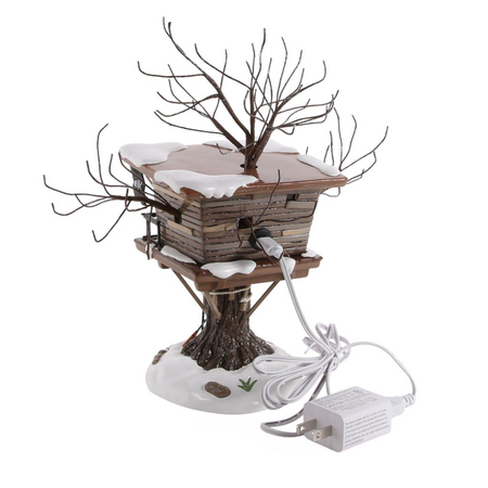 Department 56 Snow Village Home Alone Kevin's Tree House Lit Accessory