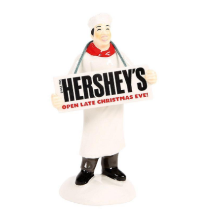 Department 56 Snow Village Santa Prefers Hershey's Accessory