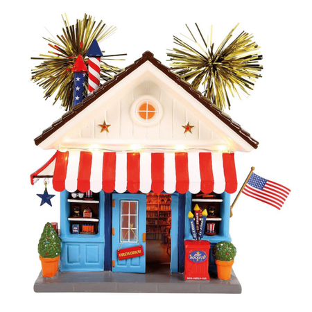 Department 56 Snow Village The Semiquincentenial Lit House