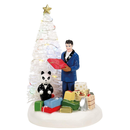 Department 56 Snow Village Elvis Passes Out the Gifts Accessory