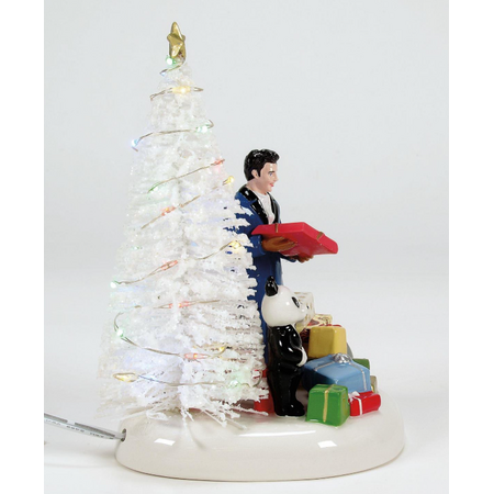 Department 56 Snow Village Elvis Passes Out the Gifts Accessory