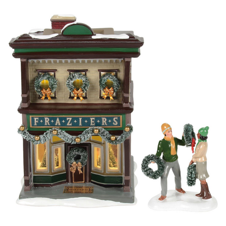 Department 56 Snow Village Frazier's Fir & Festive Shop Scenterville House