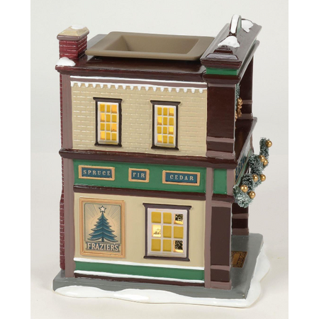 Department 56 Snow Village Frazier's Fir & Festive Shop Scenterville House
