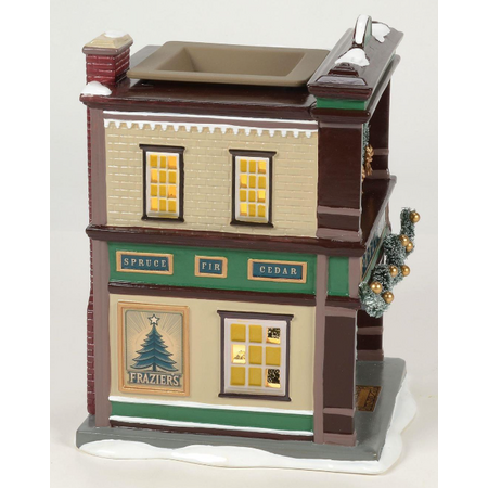 Department 56 Snow Village Frazier's Fir & Festive Shop Scenterville House