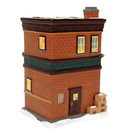 Department 56 Snow Village Brandy's Tavern Lit Building