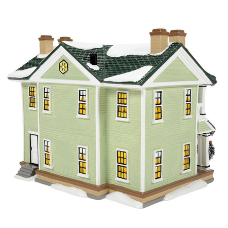 Department 56 Snow Village Enduring Willow Senior Center Lit Building