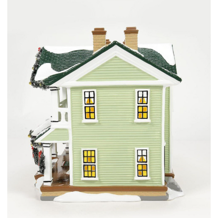 Department 56 Snow Village Enduring Willow Senior Center Lit Building