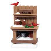 Department 56 Village Cross Product Potter's Bench with Birdies Accessory