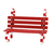 Department 56 Village Cross Product Peppermint Bench Accessory