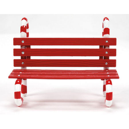 Department 56 Village Cross Product Peppermint Bench Accessory