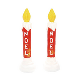 Department 56 Village Cross Product Blow Mold Candle Set Lit Accessory