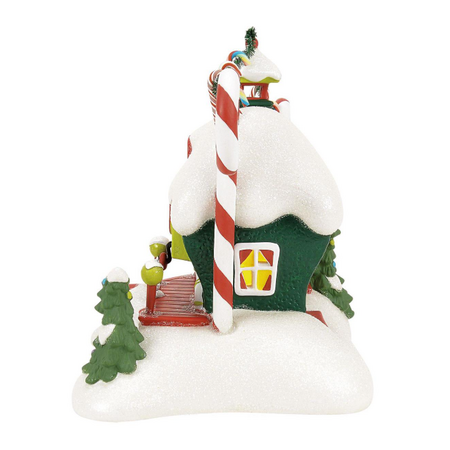 Department 56 Grinch Village Who-Ville Candy Cane Twister Lit Building
