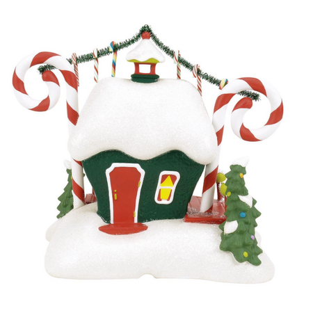 Department 56 Grinch Village Who-Ville Candy Cane Twister Lit Building