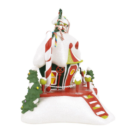 Department 56 Grinch Village Who-Ville Candy Cane Twister Lit Building