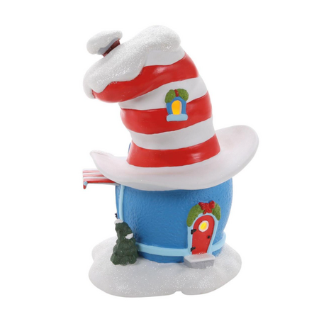 Department 56 Grinch Village Cat in the Hat Haberdashery Lit Building