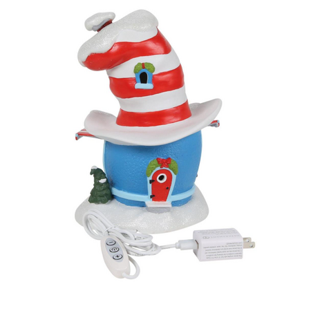 Department 56 Grinch Village Cat in the Hat Haberdashery Lit Building